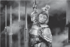 photo of a monkey man in armor 