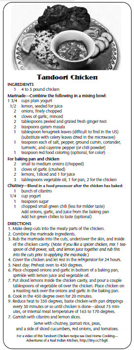 recipe for tandoori chicken